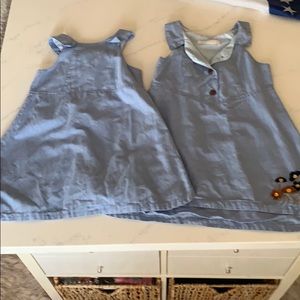 Chambray dress coconut wooden buttons